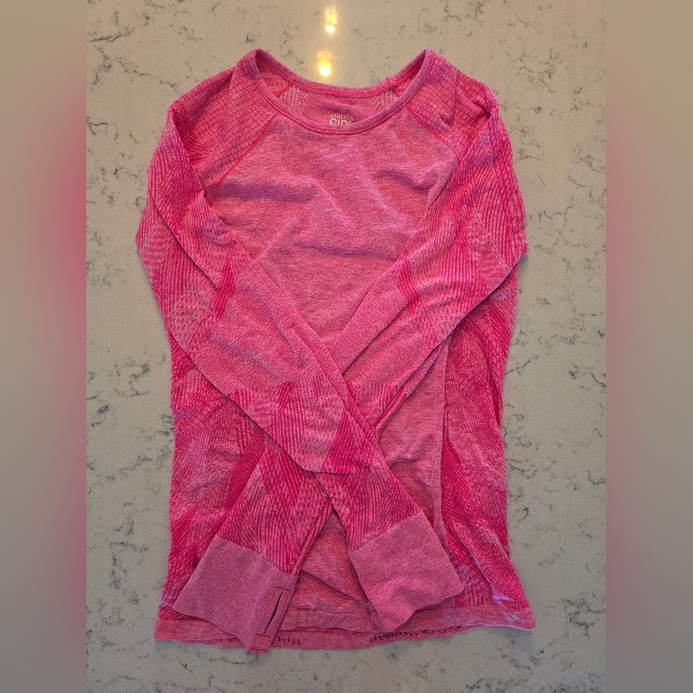Athleta Girl thermal Long Sleeve Tee